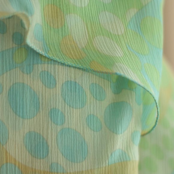 AGNONA Green and Turquoise Layered Skirt - Picture 4 of 4